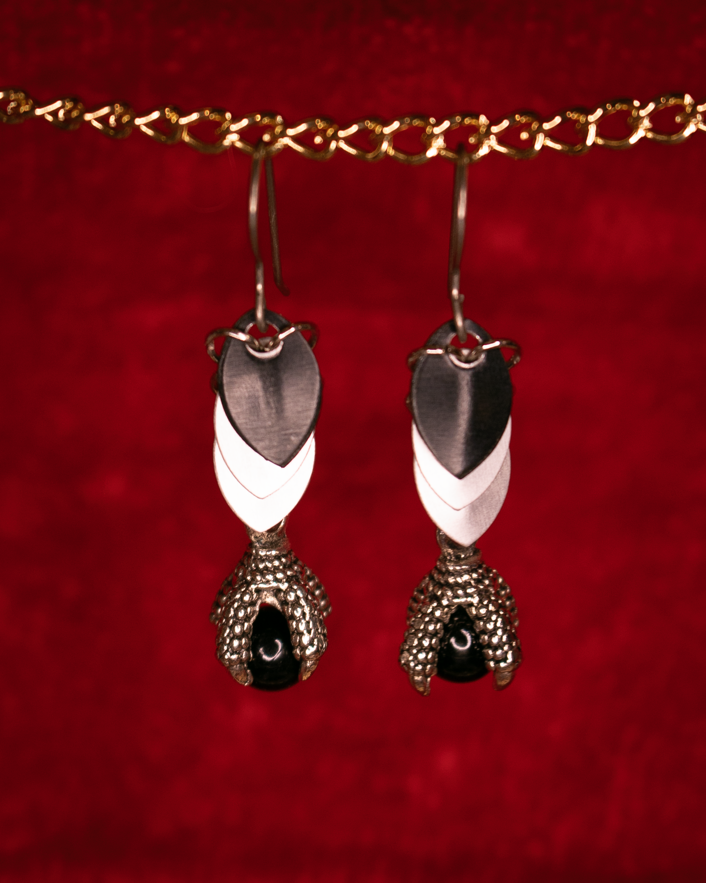 Scale and Claw Earrings