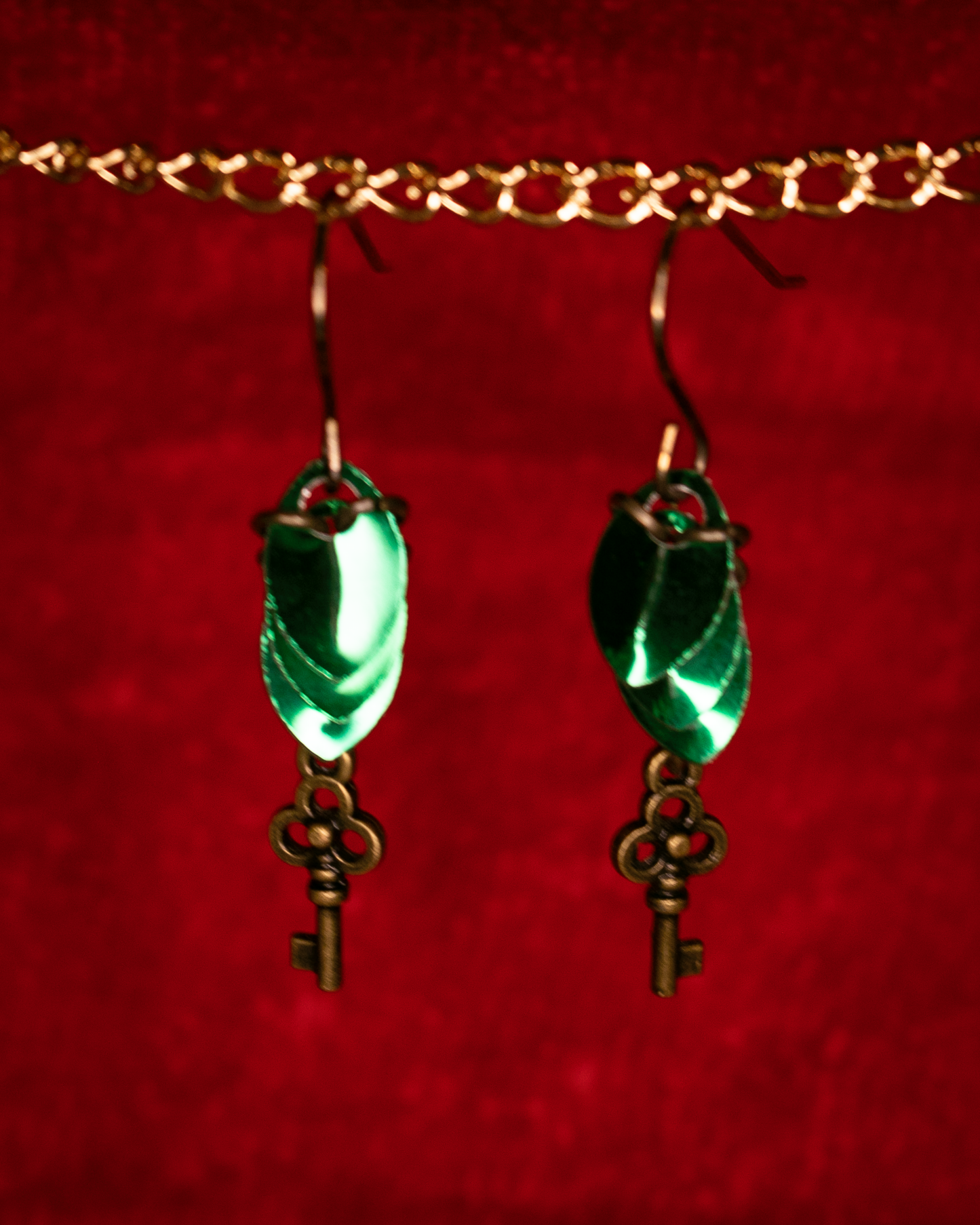 Scale and Key Earrings