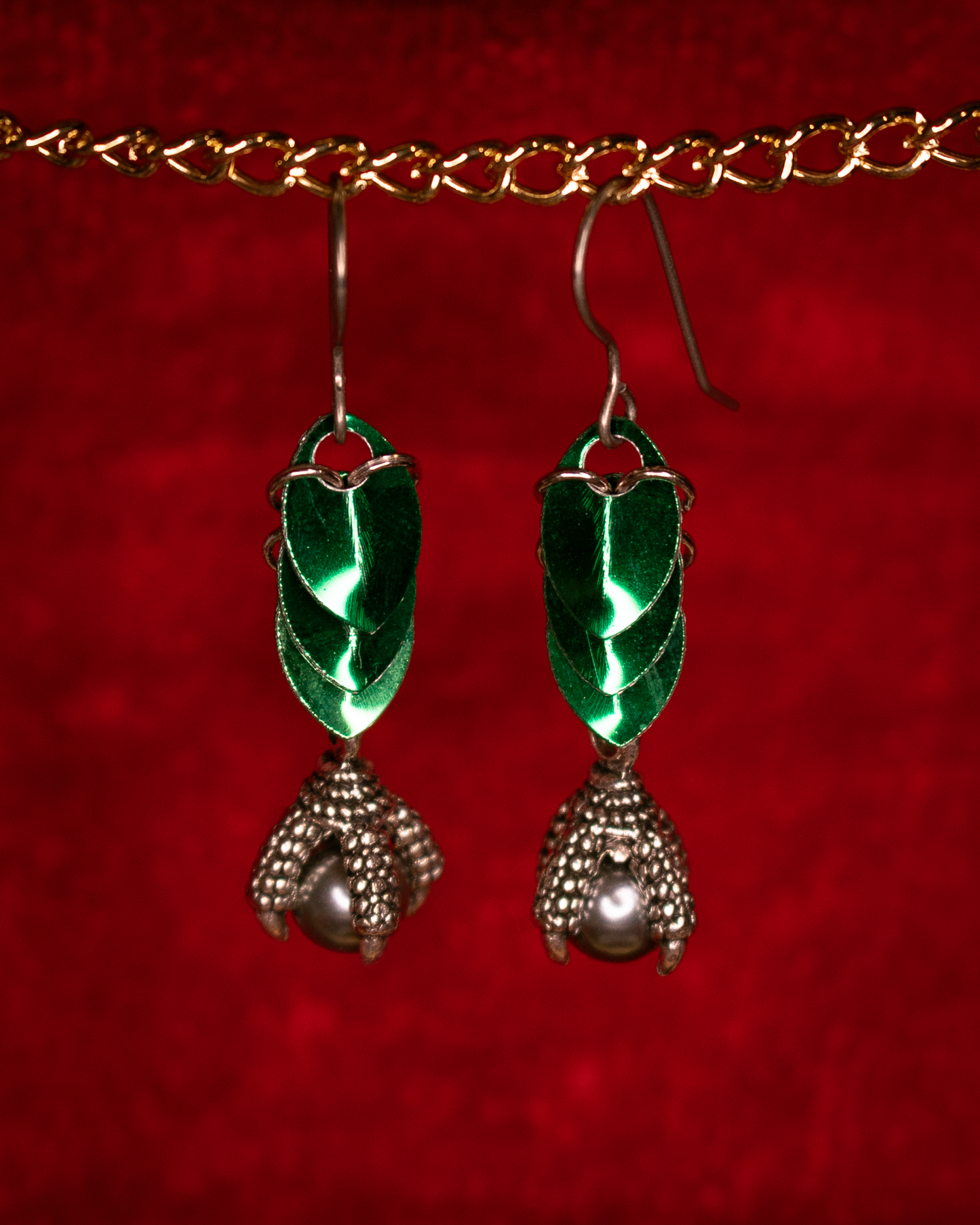 Scale and Claw Earrings