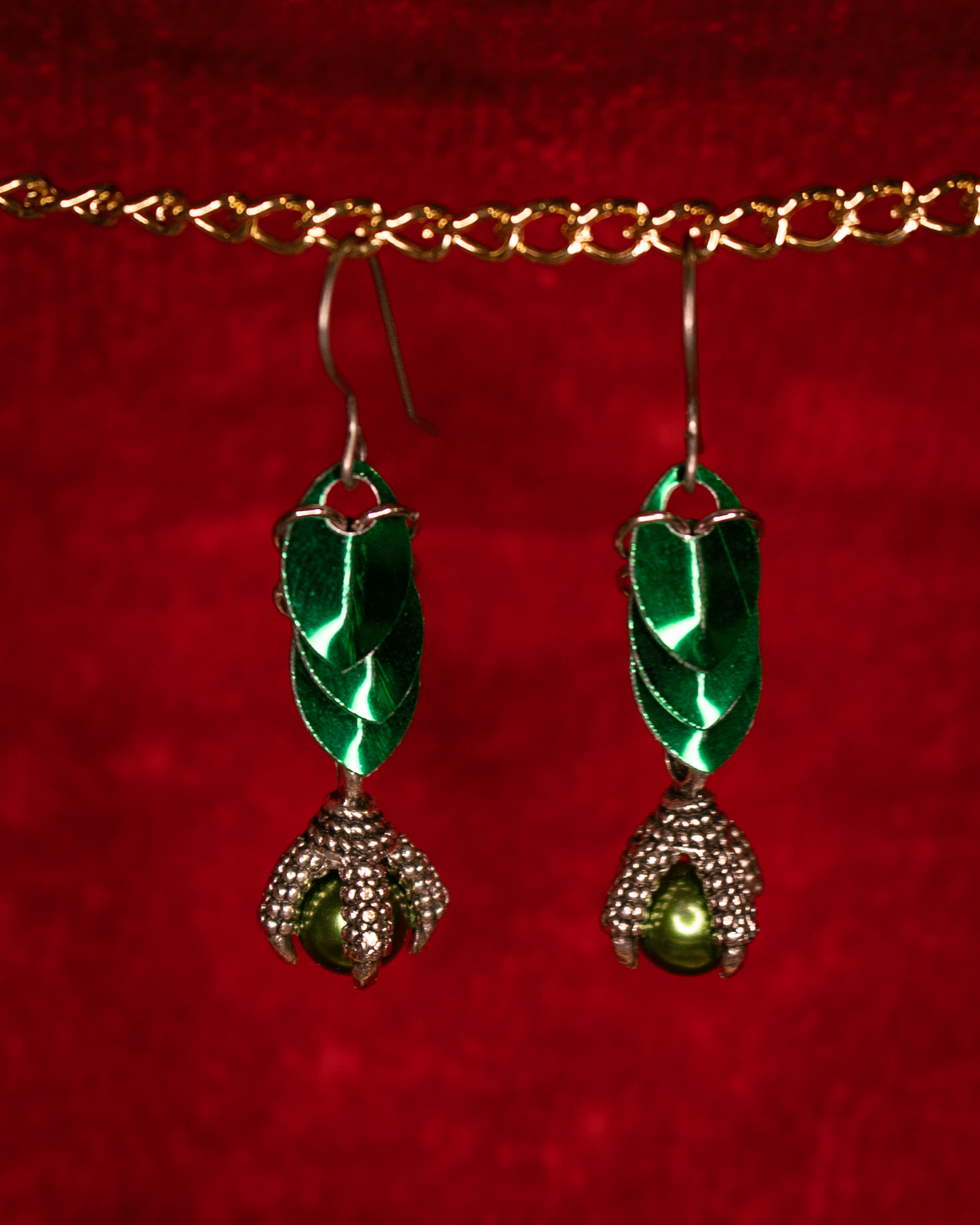 Scale and Claw Earrings