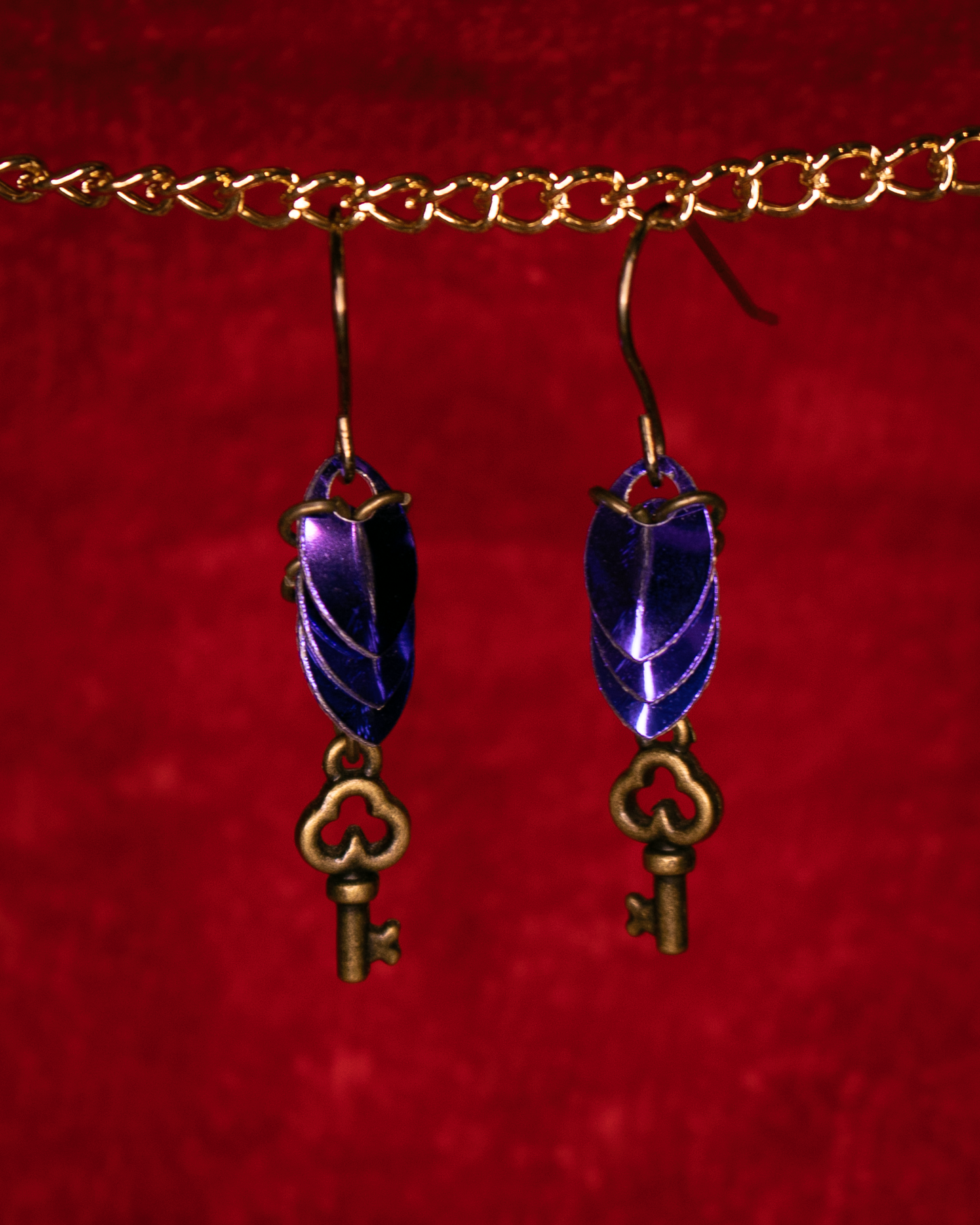 Scale and Key Earrings