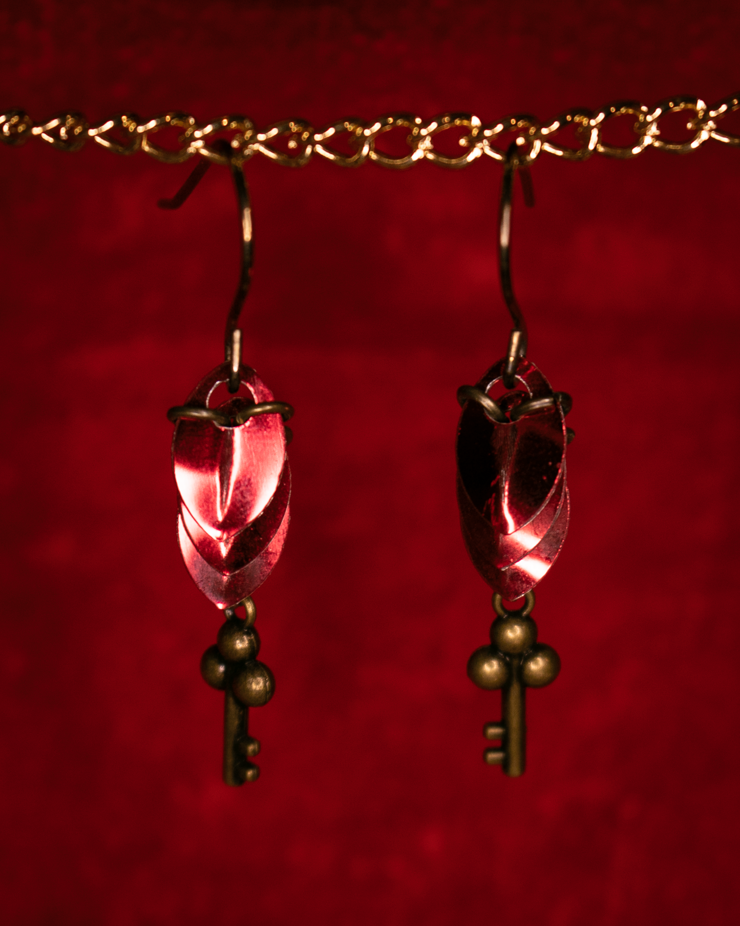 Scale and Key Earrings